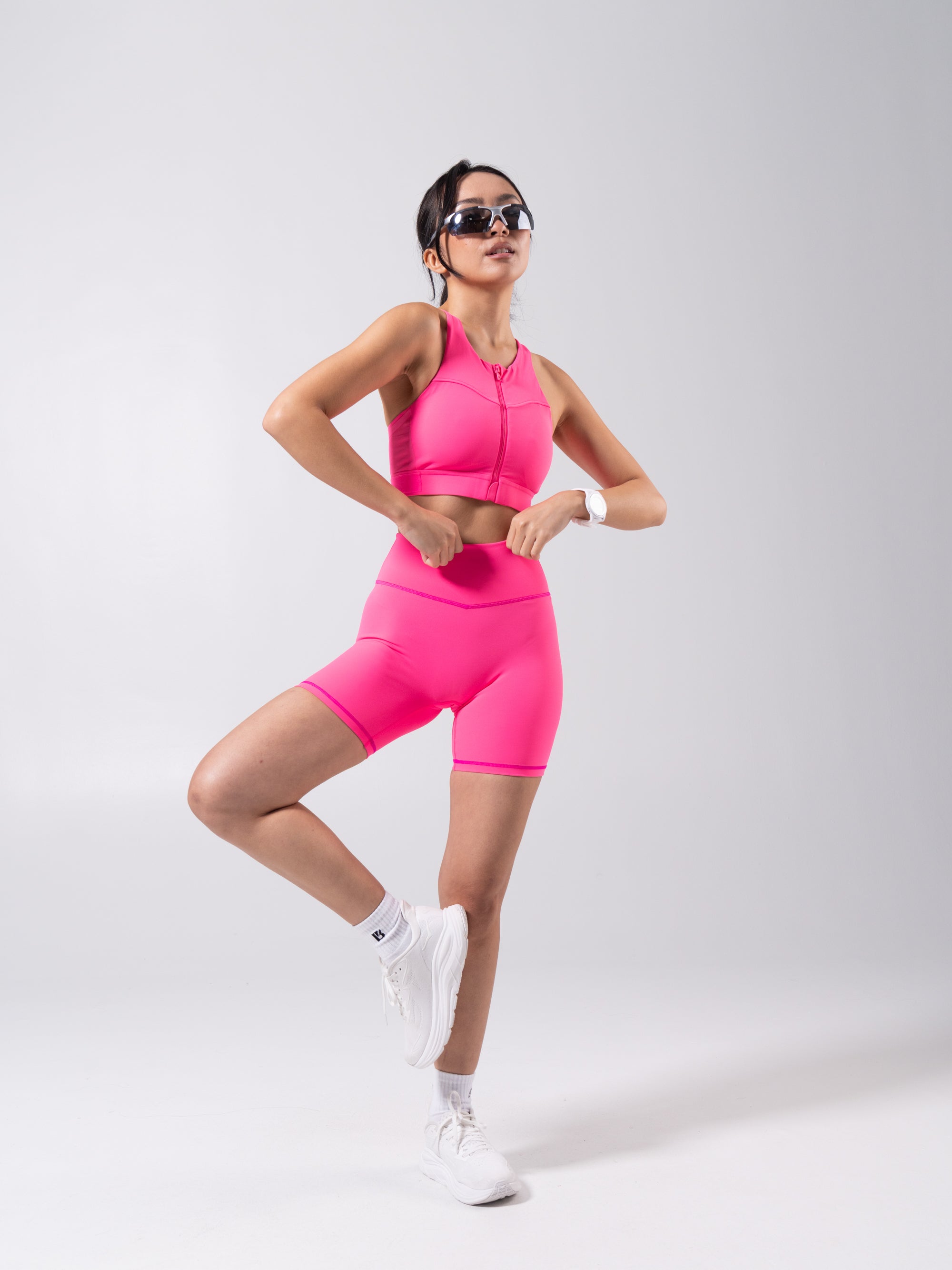 Wicked Zip Sports Bra - Hot Mess