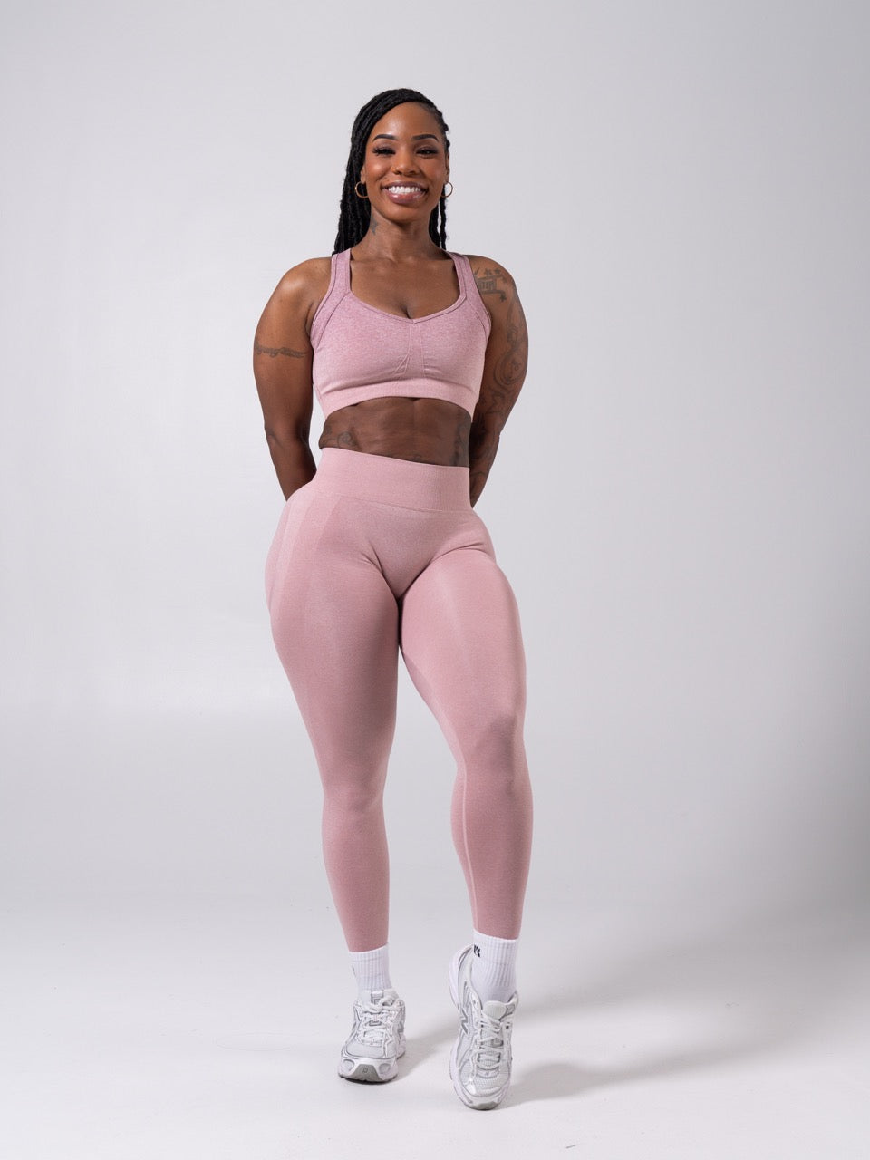 **PREORDER** Vida Seamless Sports Bra - Heather Rose Ombre