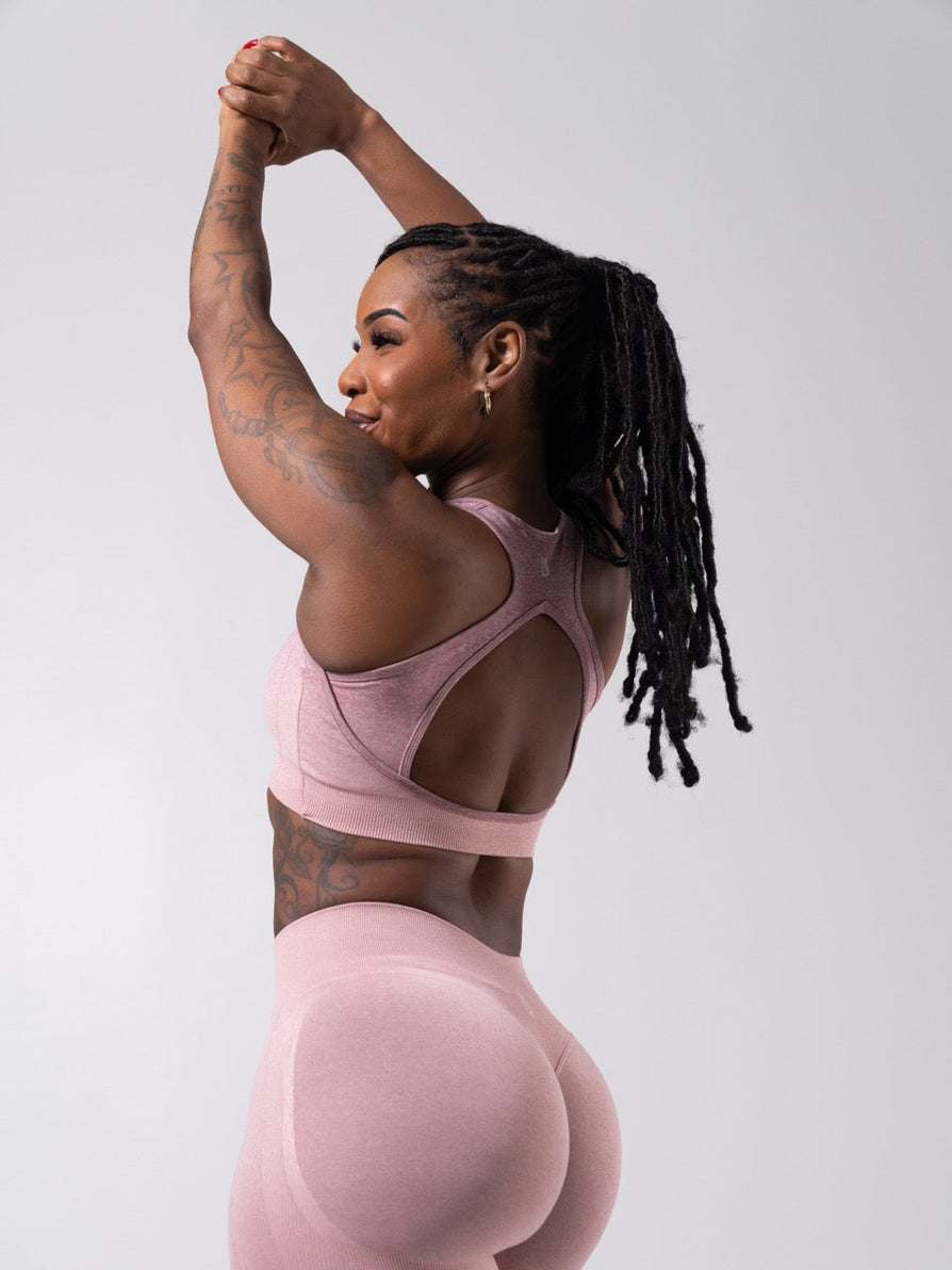 **PREORDER** Vida Seamless Sports Bra - Heather Rose Ombre