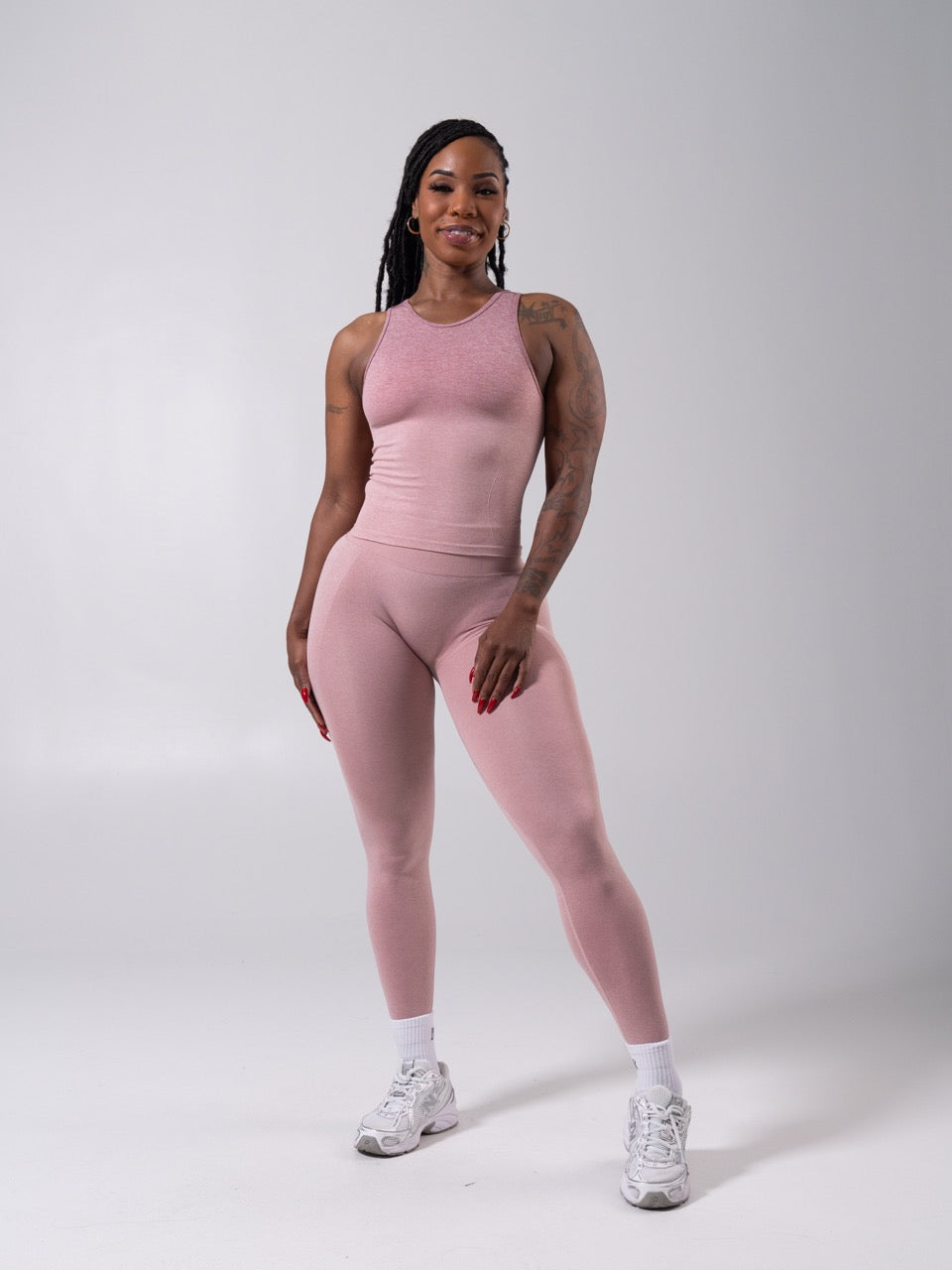 **PREORDER** Shape Seamless Hip Tank - Heather Rose Ombre