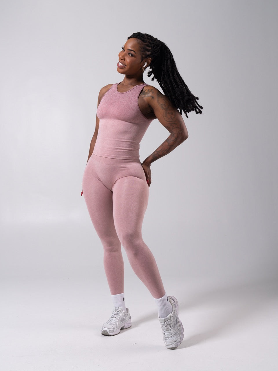 **PREORDER** Shape Seamless Hip Tank - Heather Rose Ombre