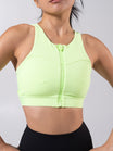 Wicked Zip Sports Bra - Margarita
