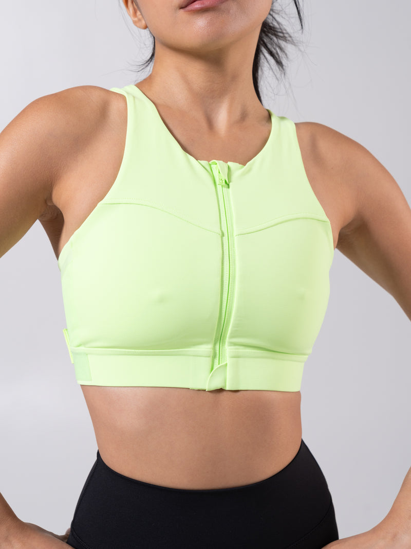 Wicked Zip Sports Bra - Margarita