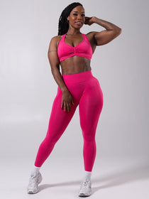 Miracle Seamless Mid Rise Legging - Heather Miami Vice