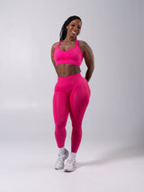 Thumbnail 3 of **PREORDER** Vida Seamless Sports Bra - Heather Miami Vice, 3 of 7