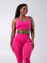 Thumbnail 1 of **PREORDER** Vida Seamless Sports Bra - Heather Miami Vice, 1 of 7