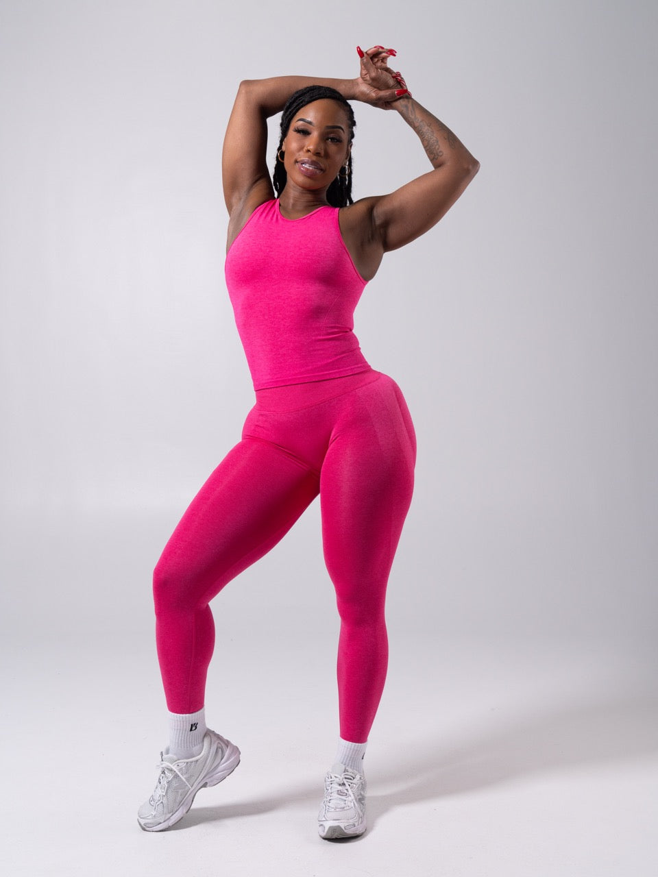 **PREORDER** Shape Seamless Hip Tank - Heather Miami Vice