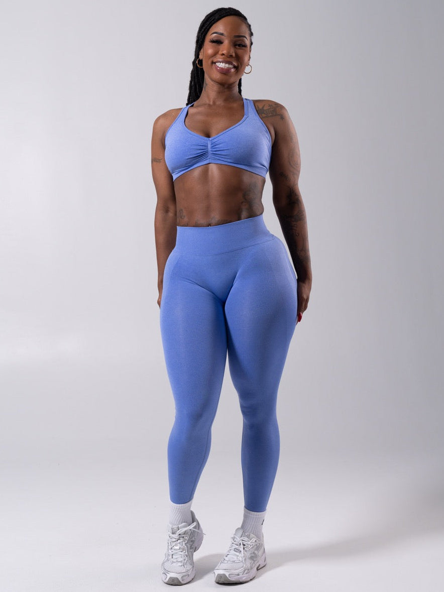Miracle Seamless Mid Rise Legging - Heather Azul