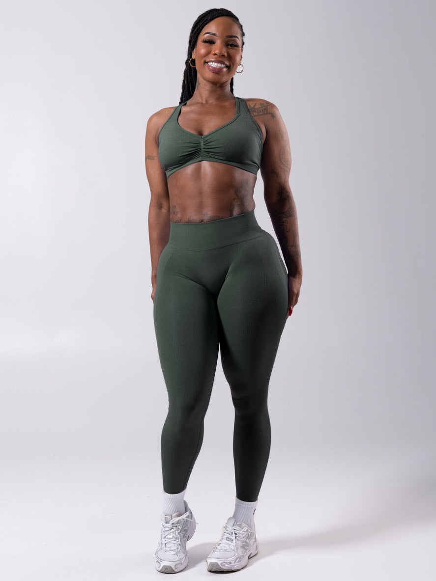 Miracle Seamless Mid Rise Legging - Heather Limon Pepino