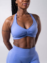 Thumbnail 6 of **PREORDER** Micro Seamless Sports Bra - Heather Azul, 6 of 6