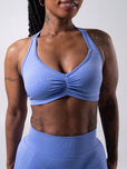 **PREORDER** Micro Seamless Sports Bra - Heather Azul