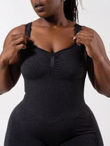 Thumbnail 3 of **PREORDER** Miracle Scrunch Seamless Bodysuit 5" - Heather Charcoal, 3 of 10