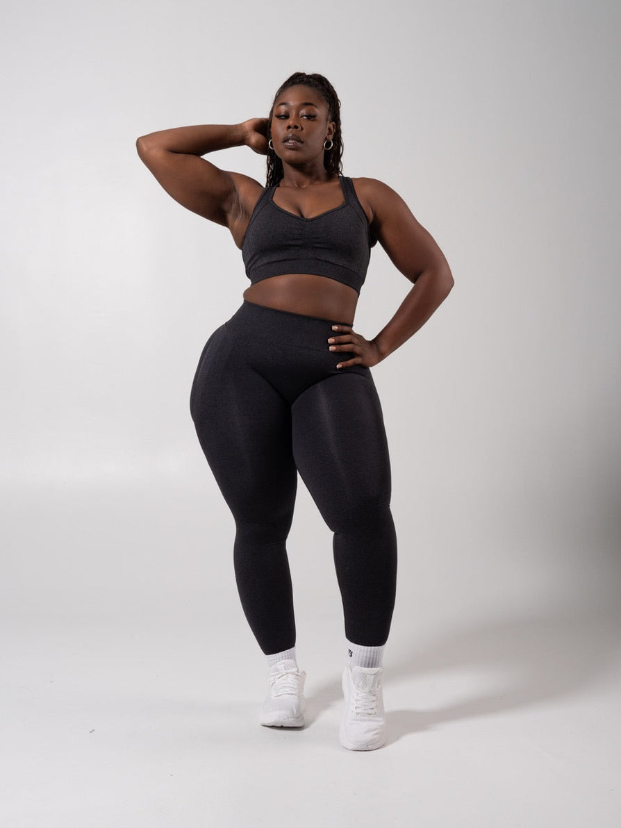 Miracle Seamless Hip Rise Legging - Heather Charcoal