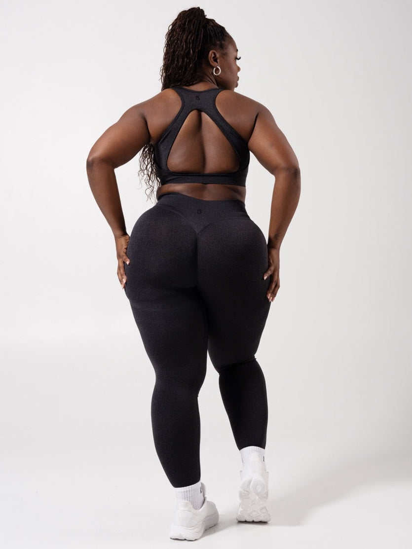 Miracle Seamless Mid Rise Legging - Heather Charcoal
