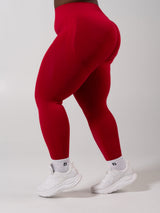 Thumbnail 6 of **PREORDER** Miracle Seamless Hip Rise Legging - Heather Lipstick Red, 6 of 9