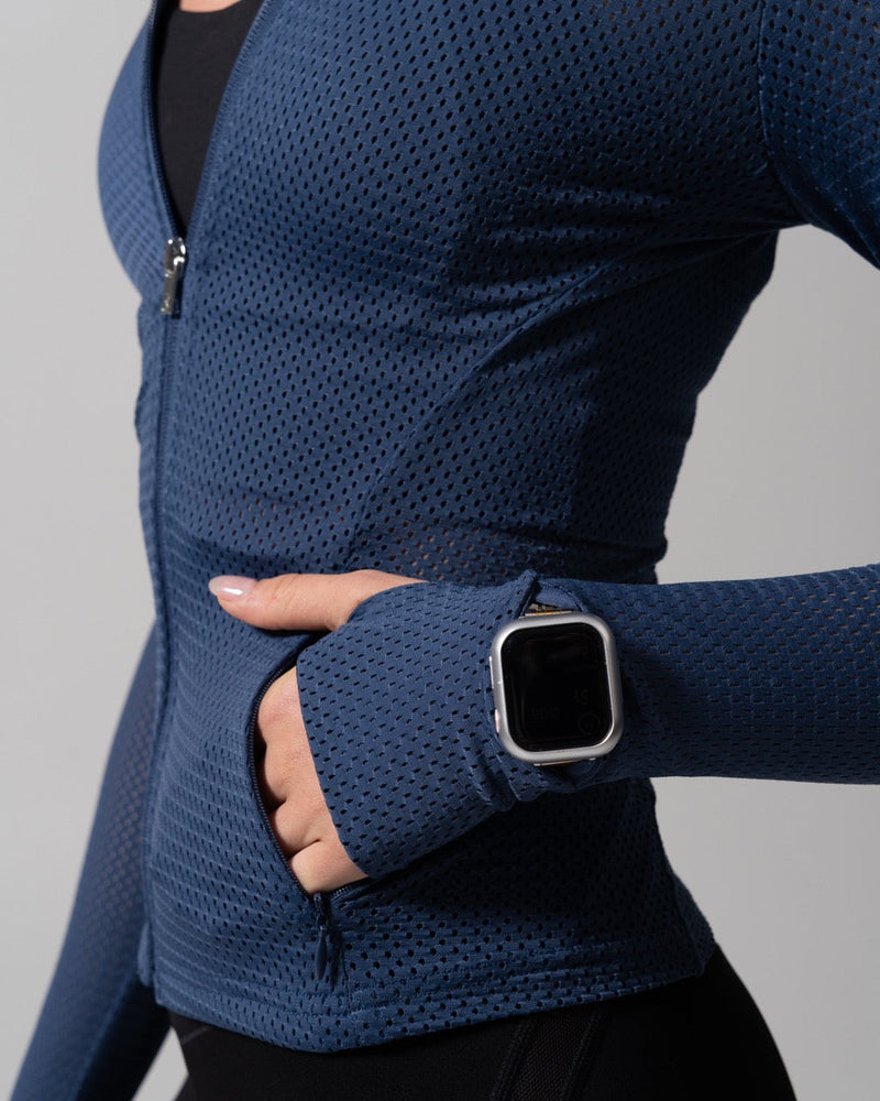 Spice Mesh Jacket - Baked Blue