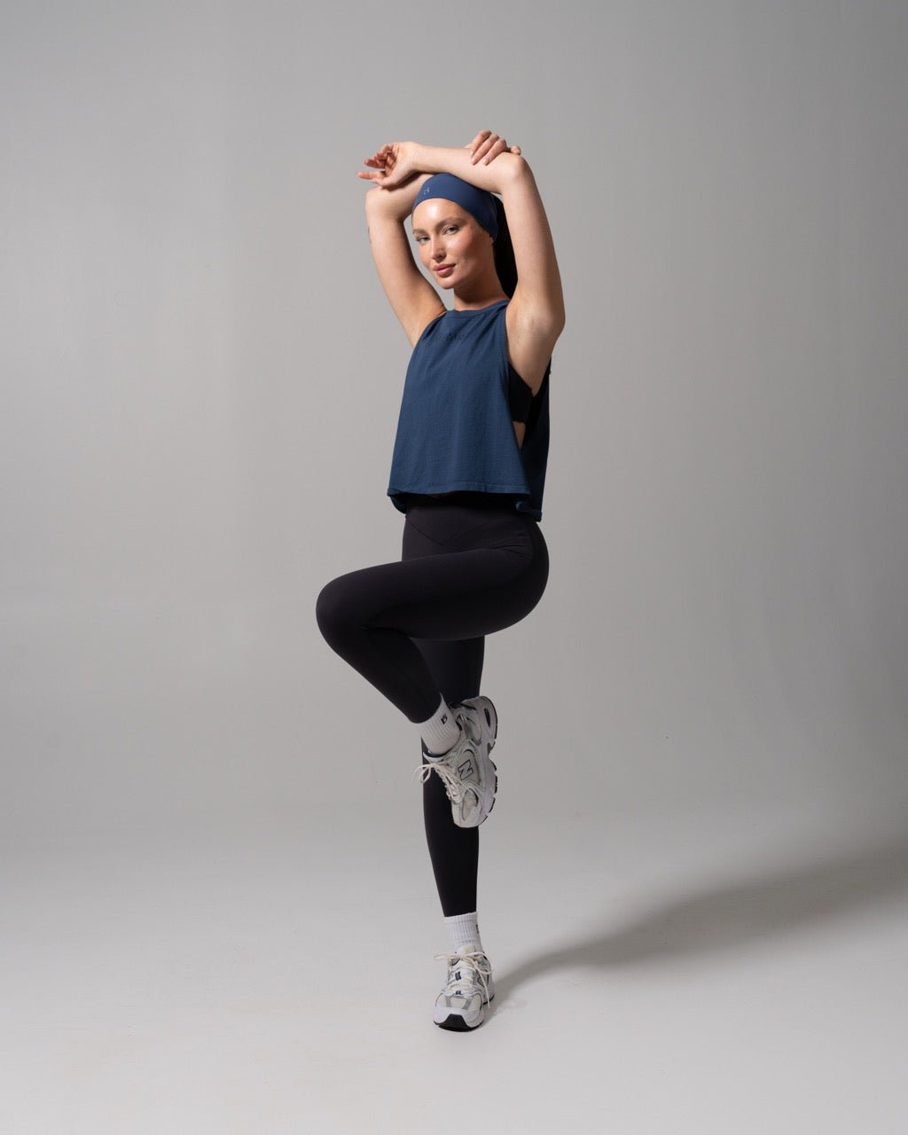 Essential Waist Tank - Baked Blue