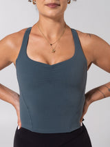 Thumbnail 3 of Karma Crop - Enchanted Teal, 3 of 10