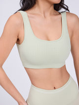 Thumbnail 2 of Scoop Seamless Sports Bra - Pistachio, 2 of 6