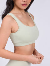 Thumbnail 4 of Scoop Seamless Sports Bra - Pistachio, 4 of 6