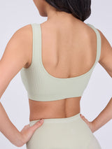 Thumbnail 5 of Scoop Seamless Sports Bra - Pistachio, 5 of 6