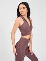 Thumbnail 3 of Colorado Crop Hoodie - Mocha Berry, 3 of 7