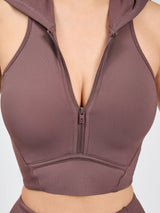 Thumbnail 4 of Colorado Crop Hoodie - Mocha Berry, 4 of 7