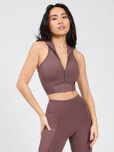 Thumbnail 1 of Colorado Crop Hoodie - Mocha Berry, 1 of 7