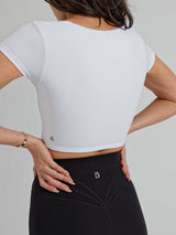 Thumbnail 6 of Butter Crop Top - White, 6 of 10
