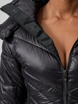 Thumbnail 5 of Waist Taper Puffer Jacket - Onyx Black, 5 of 10