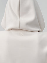 Thumbnail 4 of Luxe Bolero Hoodie - Eggshell, 4 of 5