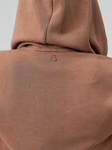 Thumbnail 3 of Luxe Bolero Hoodie - Cocoa, 3 of 6