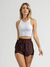 Thumbnail 1 of Ribbed Seamless Tank - White, 1 of 6